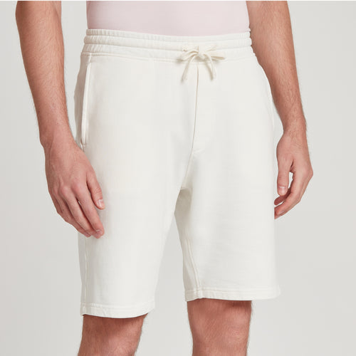 BERMUDA IN FELPA DI COTONE “BOCOLO” BIANCO – UNLIMITED