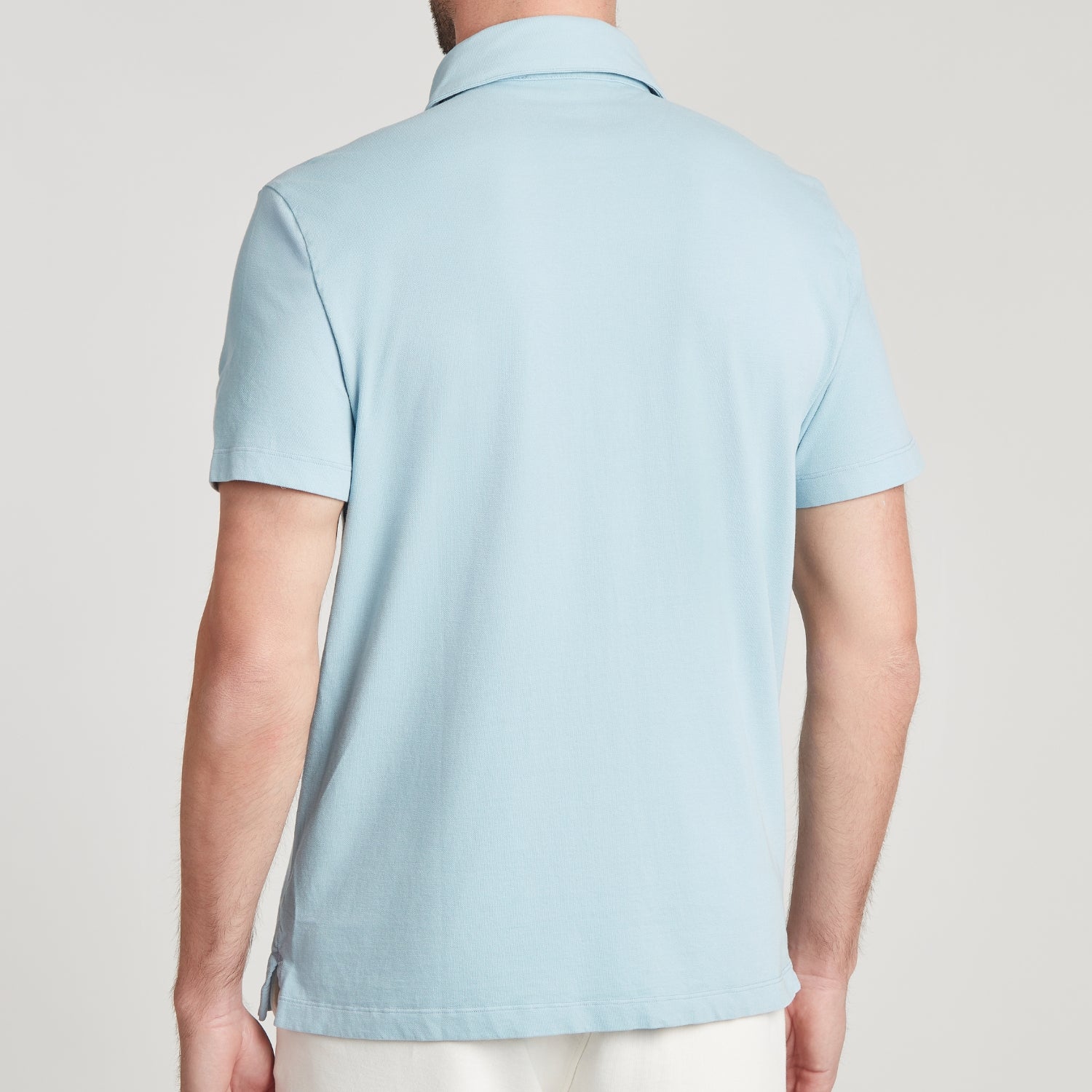CAMICIA UOMO IN PIQUET TINTO CAPO “STORICA” CIELO – UNLIMITED
