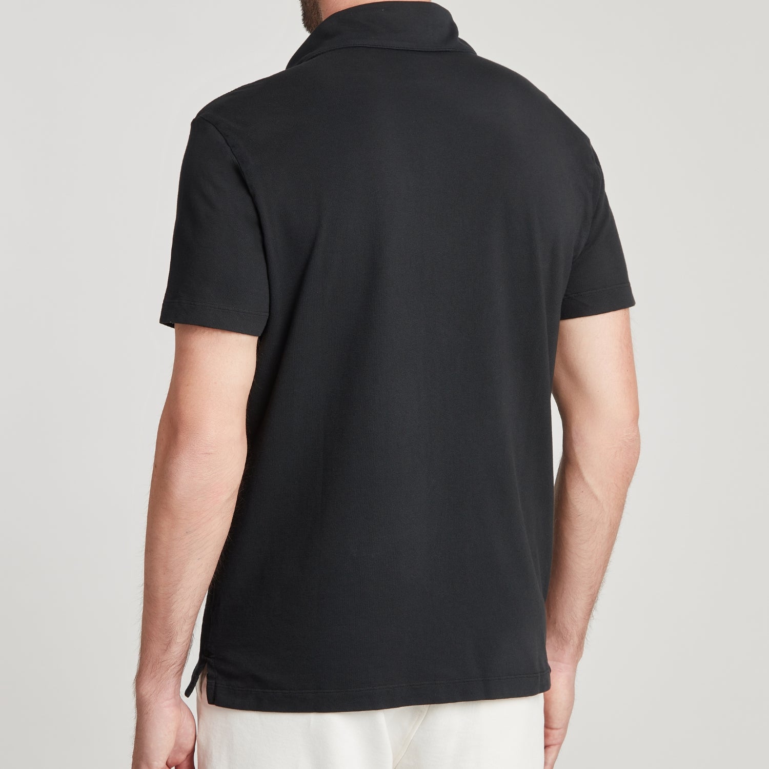 CAMICIA UOMO IN PIQUET TINTO CAPO “STORICA” NERA – UNLIMITED