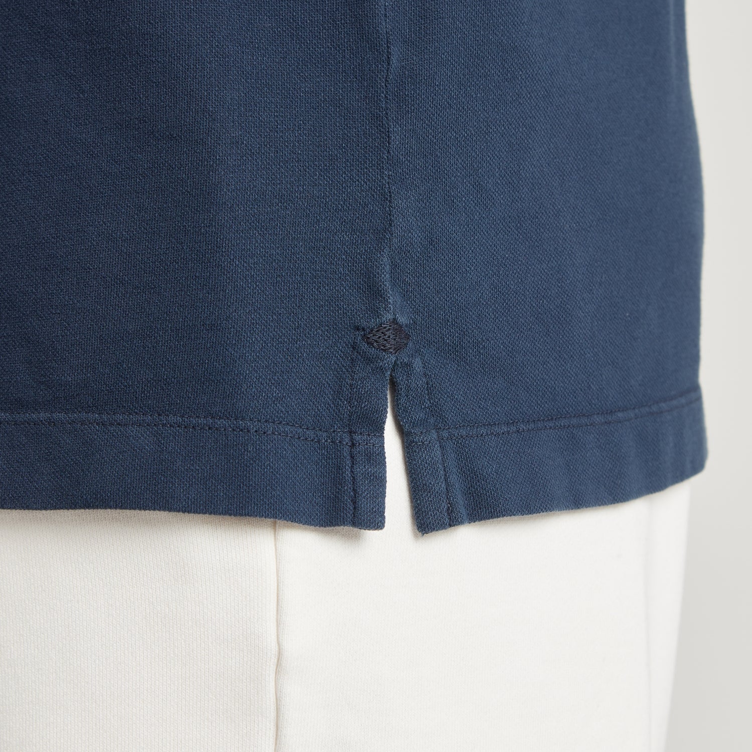 POLO UOMO IN MICRO PIQUET TINTO CAPO “BAUTA” BLU – UNLIMITED