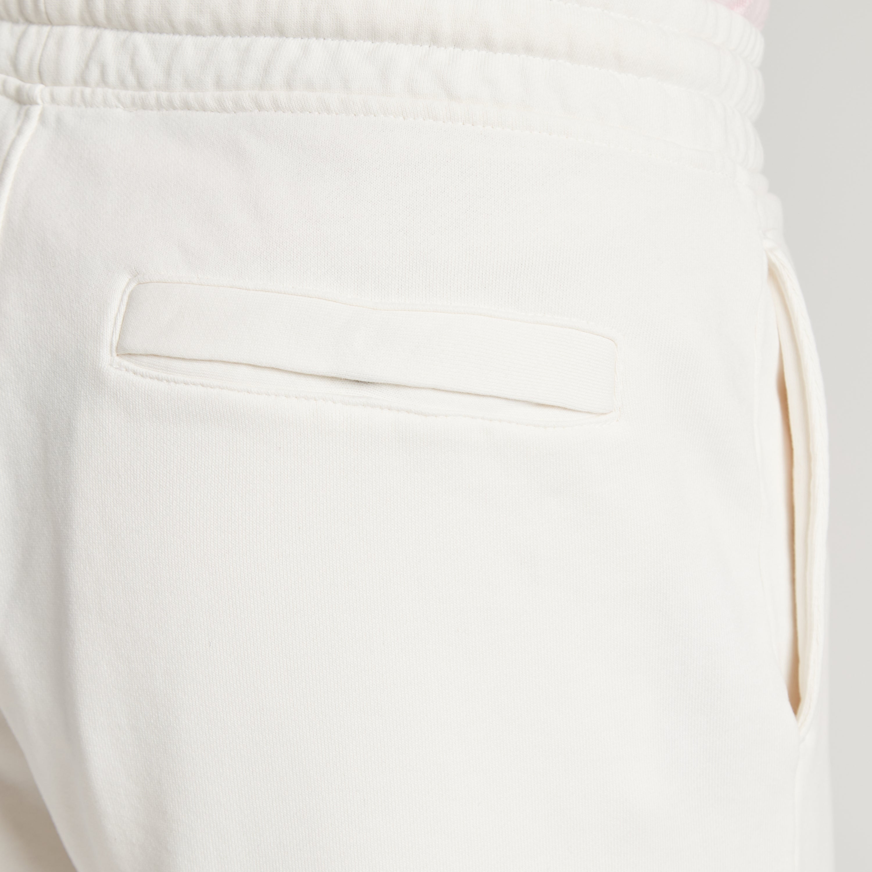 Pantalone uomo bianco in micro piquet tinta in capo, design veneziano, comfort premium