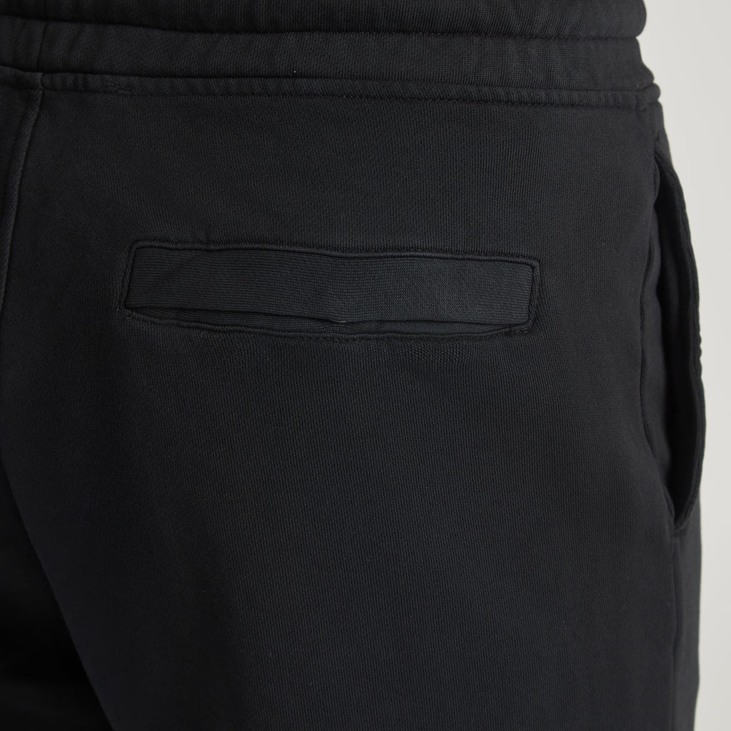 Pantaloni uomo neri in micro piquet, tasca posteriore, comfort premium, manifattura italiana