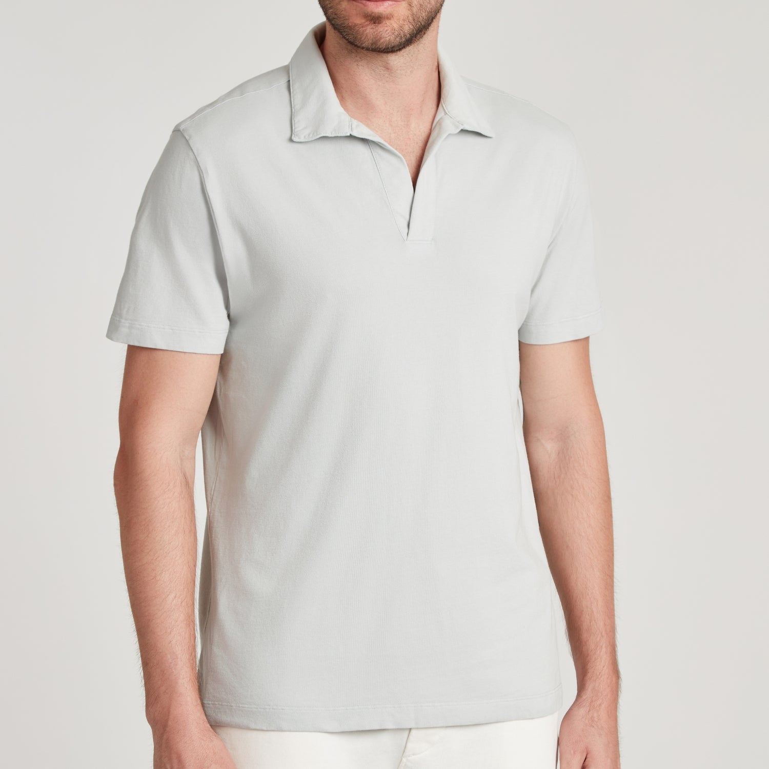 POLO UOMO TINTO CAPO SENZA BOTTONI “SENSA” PERLA – UNLIMITED