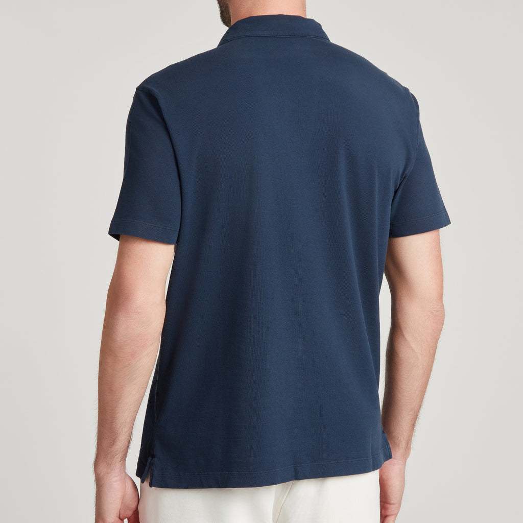 POLO UOMO TINTO CAPO SENZA BOTTONI “SENSA” BLU – UNLIMITED