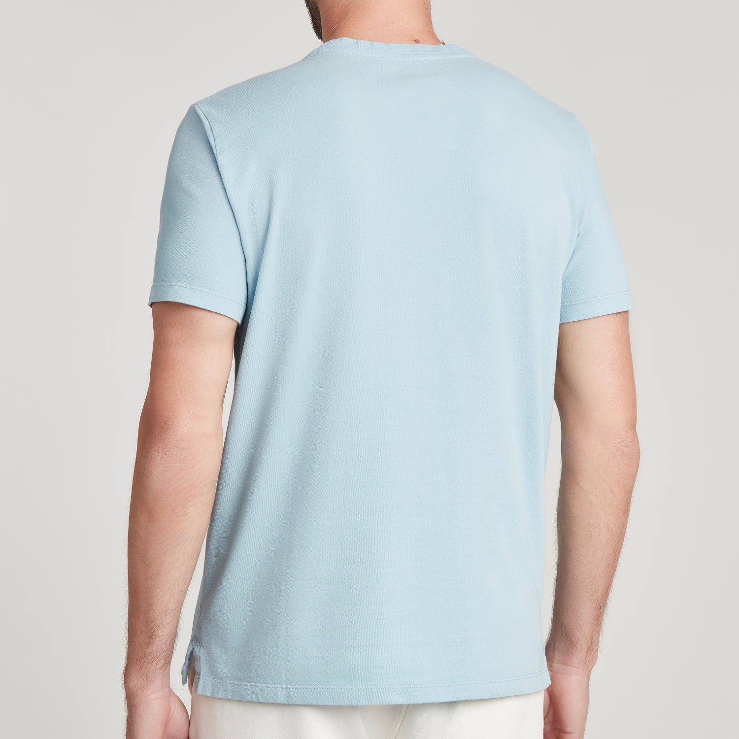 T-SHIRT UOMO IN PIQUET TINTO CAPO “MORETTA” CIELO – UNLIMITED