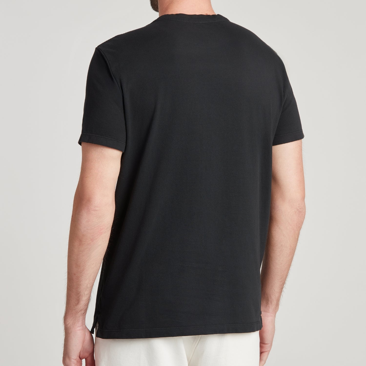 T-SHIRT UOMO IN PIQUET TINTO CAPO “MORETTA” NERA – UNLIMITED