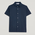 CAMICIA UOMO IN PIQUET TINTO CAPO “STORICA” BLU – UNLIMITED