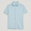 CAMICIA UOMO IN PIQUET TINTO CAPO “STORICA” CIELO – UNLIMITED