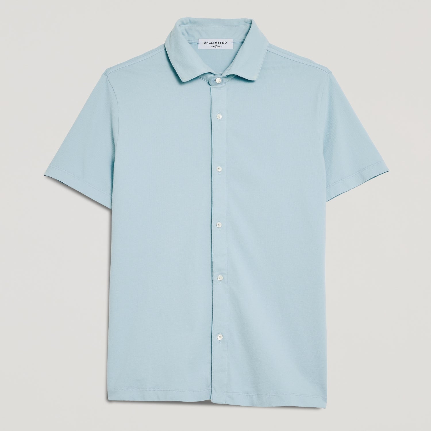 CAMICIA UOMO IN PIQUET TINTO CAPO “STORICA” CIELO – UNLIMITED