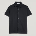 CAMICIA UOMO IN PIQUET TINTO CAPO “STORICA” NERA – UNLIMITED