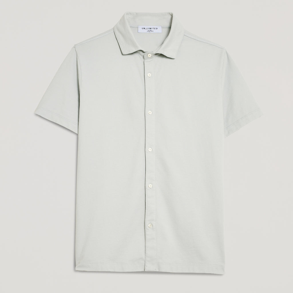 CAMICIA UOMO IN PIQUET TINTO CAPO “STORICA” PERLA – UNLIMITED