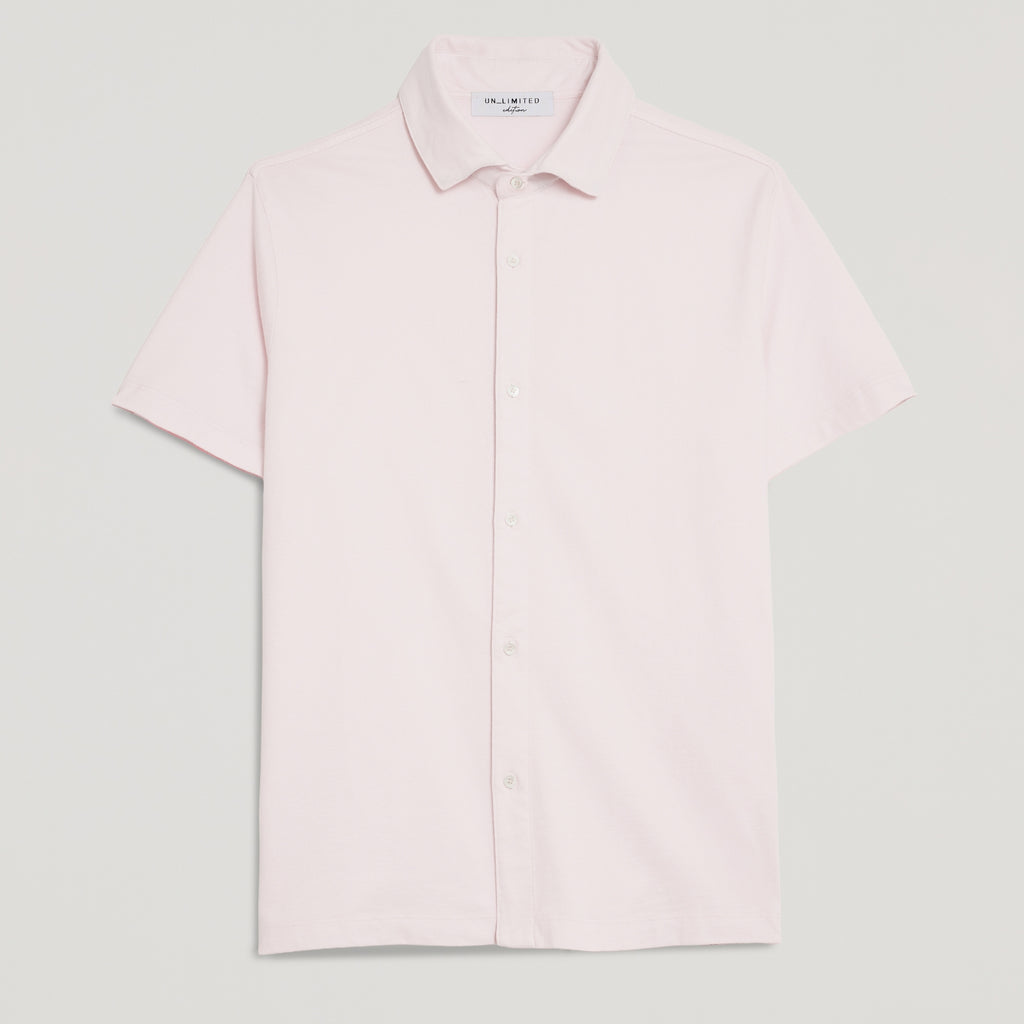 CAMICIA UOMO IN PIQUET TINTO CAPO “STORICA” ROSA – UNLIMITED