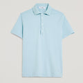 Polo uomo in micro piquet tinta in capo, design veneziano, manifattura italiana, comfort premium
