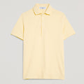 Polo uomo giallo in micro piquet tinta in capo, design veneziano, manifattura italiana