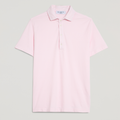 Polo uomo in micro piquet tinta in capo, design veneziano e manifattura italiana, colore rosa