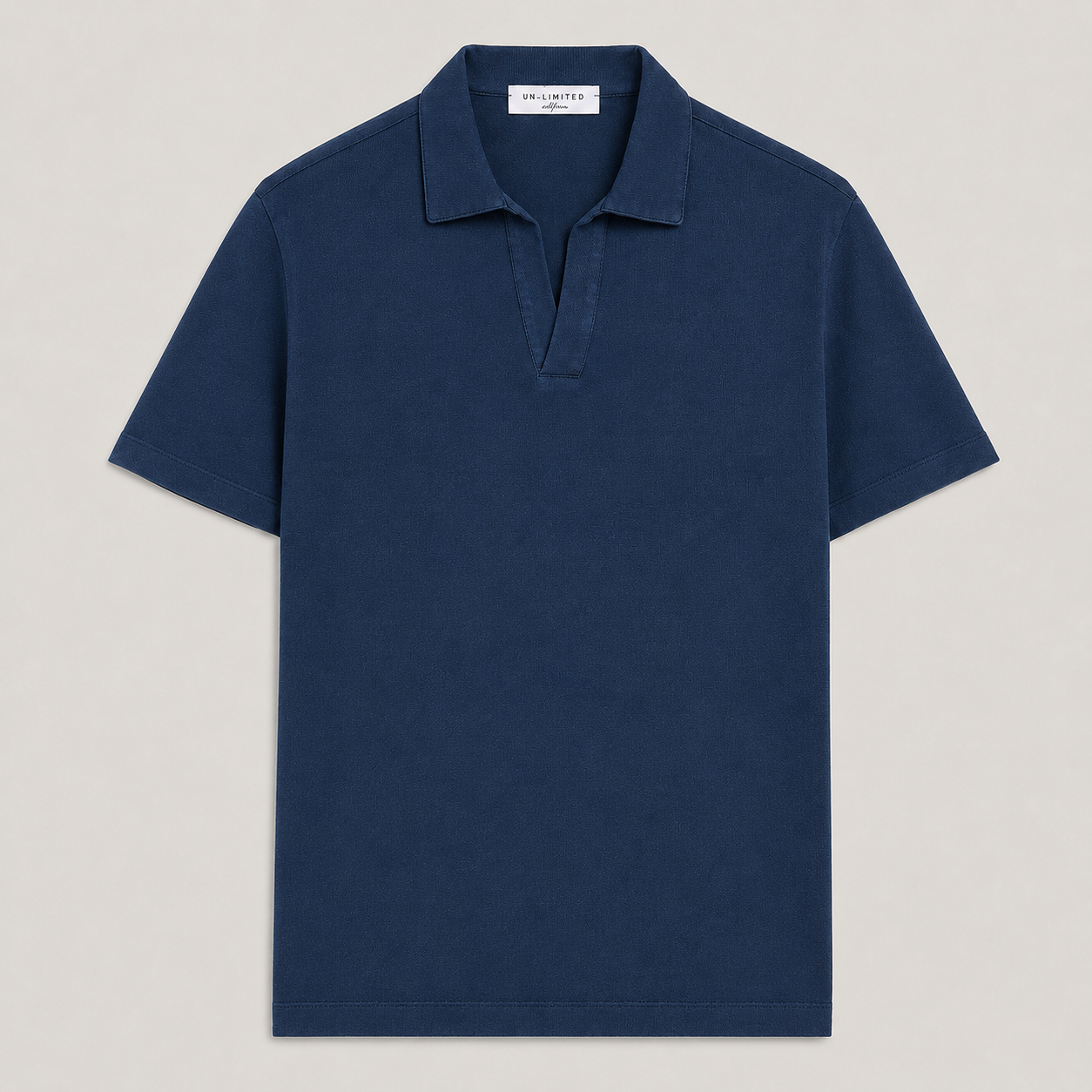 Polo uomo in micro piquet tinta in capo, design veneziano, manifattura italiana, comfort premium