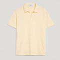 Polo uomo giallo in micro piquet tinta in capo, design veneziano e manifattura italiana