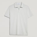 Polo uomo in micro piquet tinta in capo, design veneziano, manifattura italiana, comfort premium