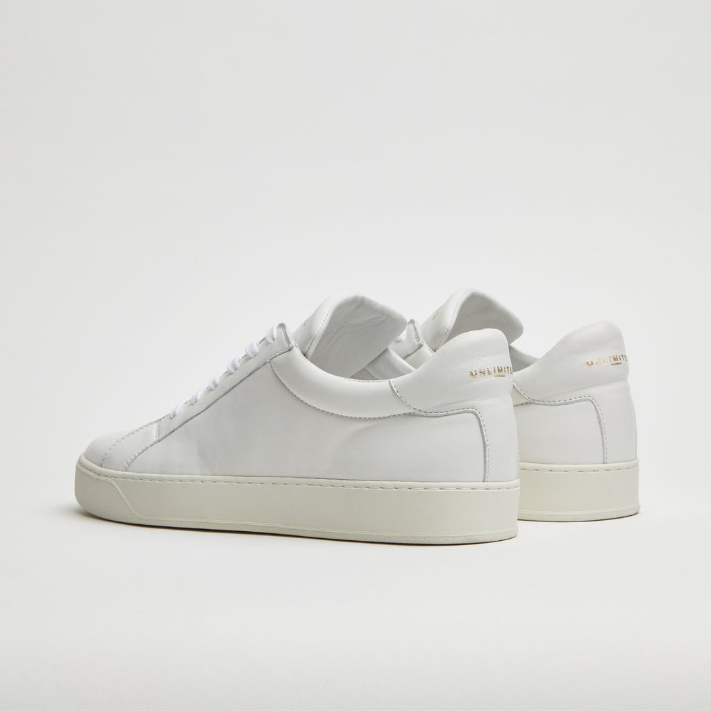 SNEAKERS ARTIGIANALI IN VITELLO NAPPATO “BIANCA” – UNLIMITED