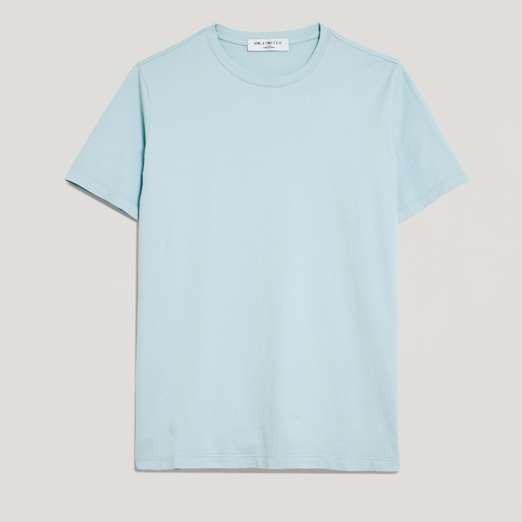 T-shirt uomo in micro piquet tinta in capo, design veneziano e comfort premium