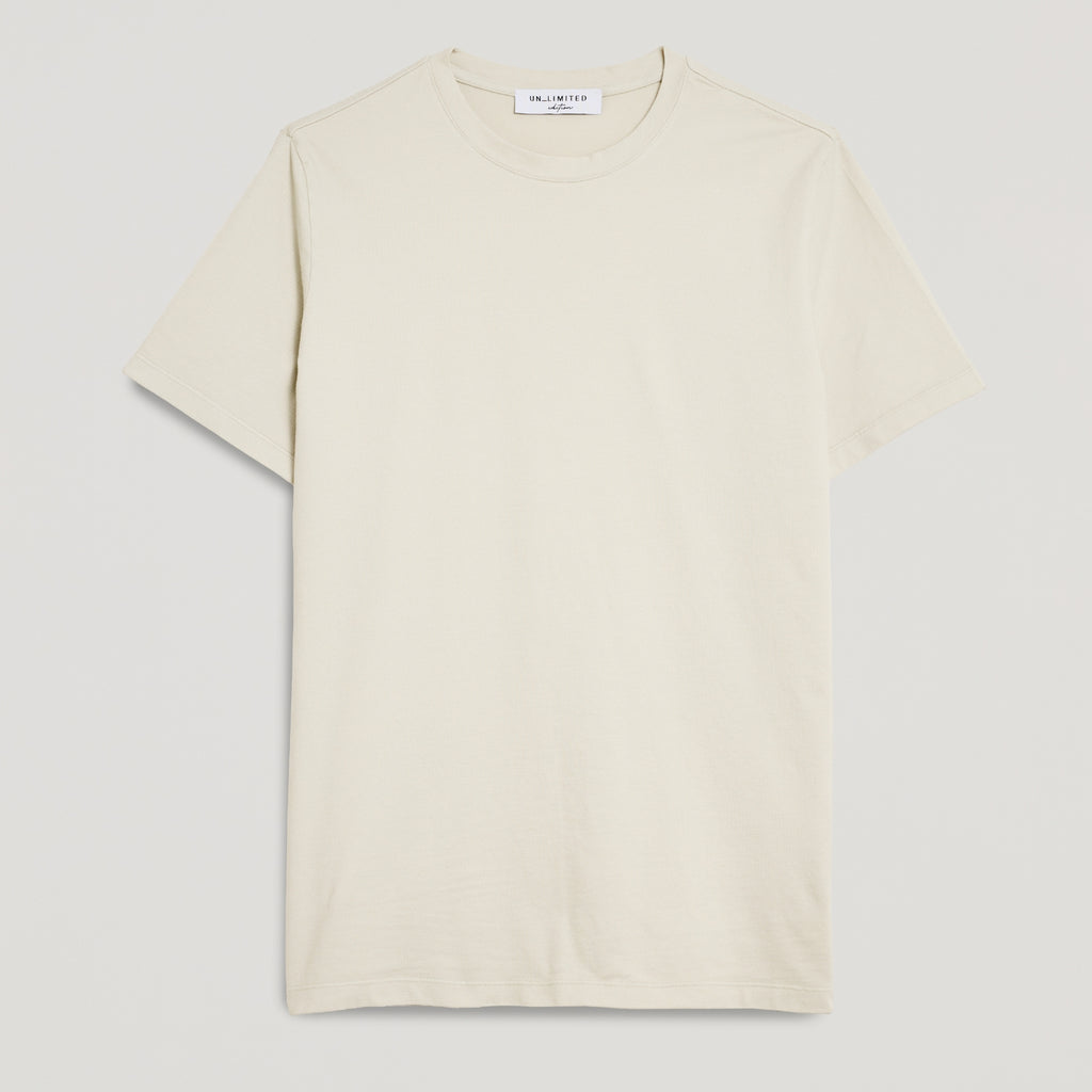 T-shirt uomo in micro piquet tinta in capo, design veneziano e manifattura italiana, comfort premium